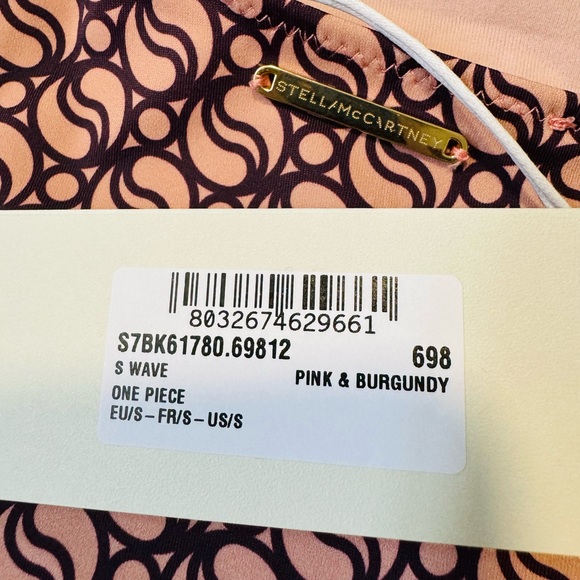 Stella McCartney**Pink Burgundy One-Shoulder Swim***Small $425 - Picture 6 of 6